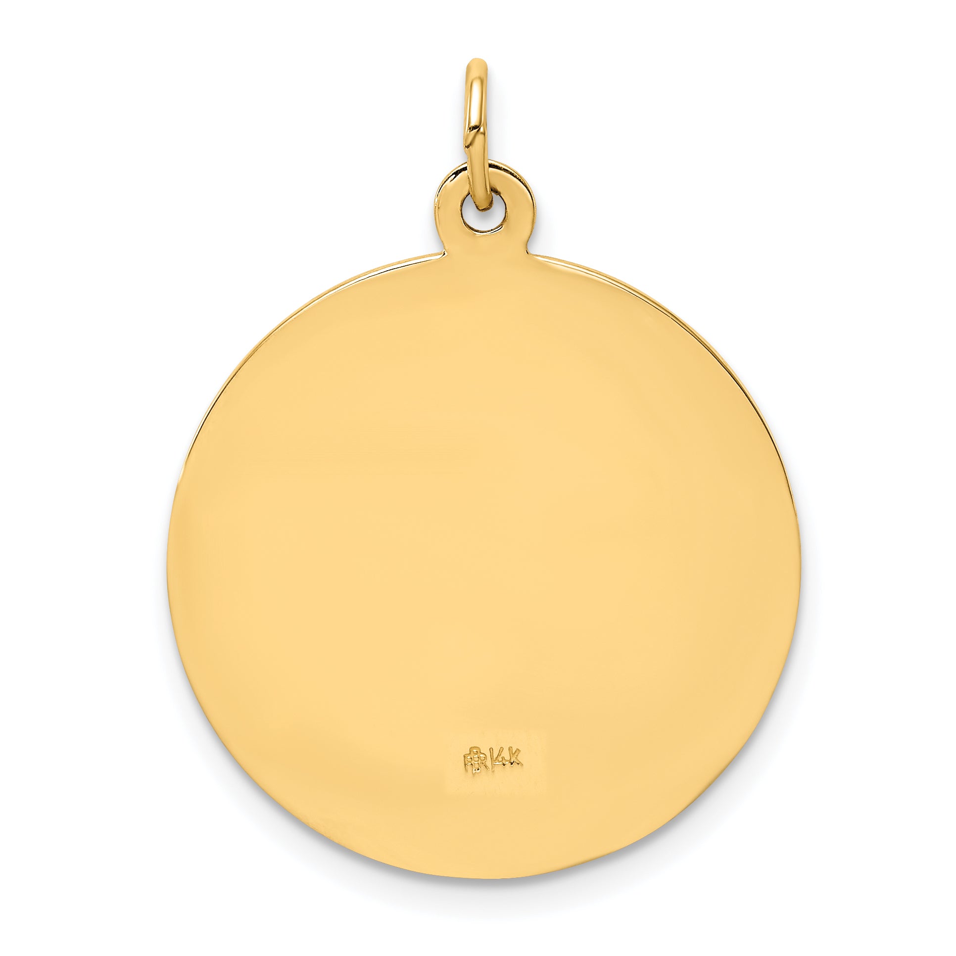 14k Solid Polished/Satin Medium Round St. Jude Thaddeus Medal