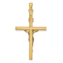 14k Hollow Crucifix Pendant