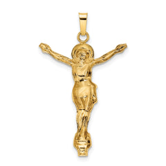 14k Polished Solid Risen Christ Pendant