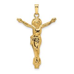 14k Polished Solid Risen Christ Pendant