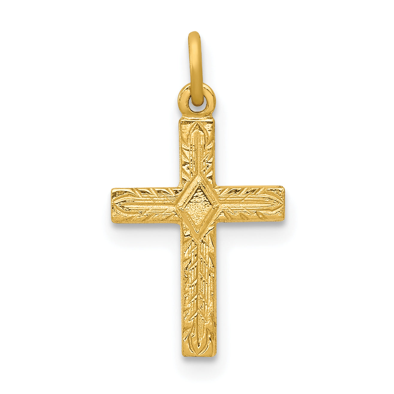 14k Small Cross Charm