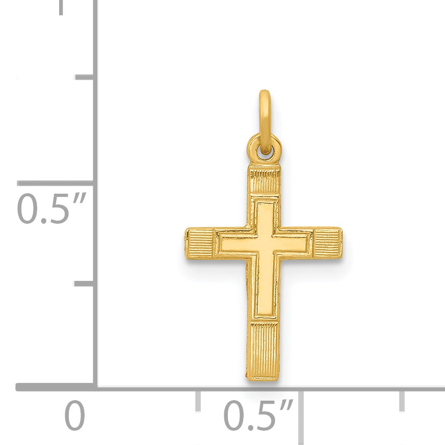 14K Small Cross Charm