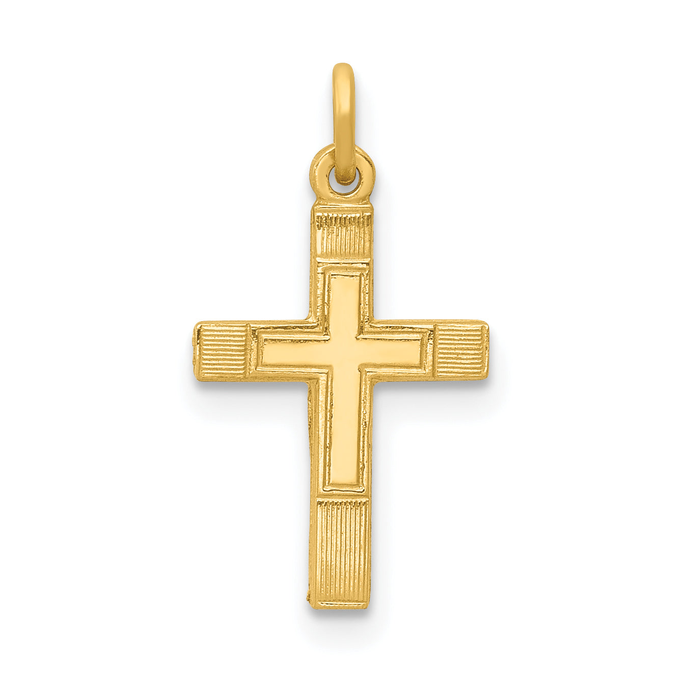 14k Small Cross Charm