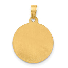 14K Polished Hollow St Anthony Medal