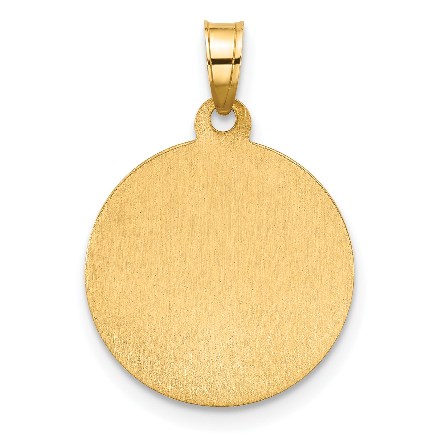 14K with White Rhodium Hollow St. Anthony Medal