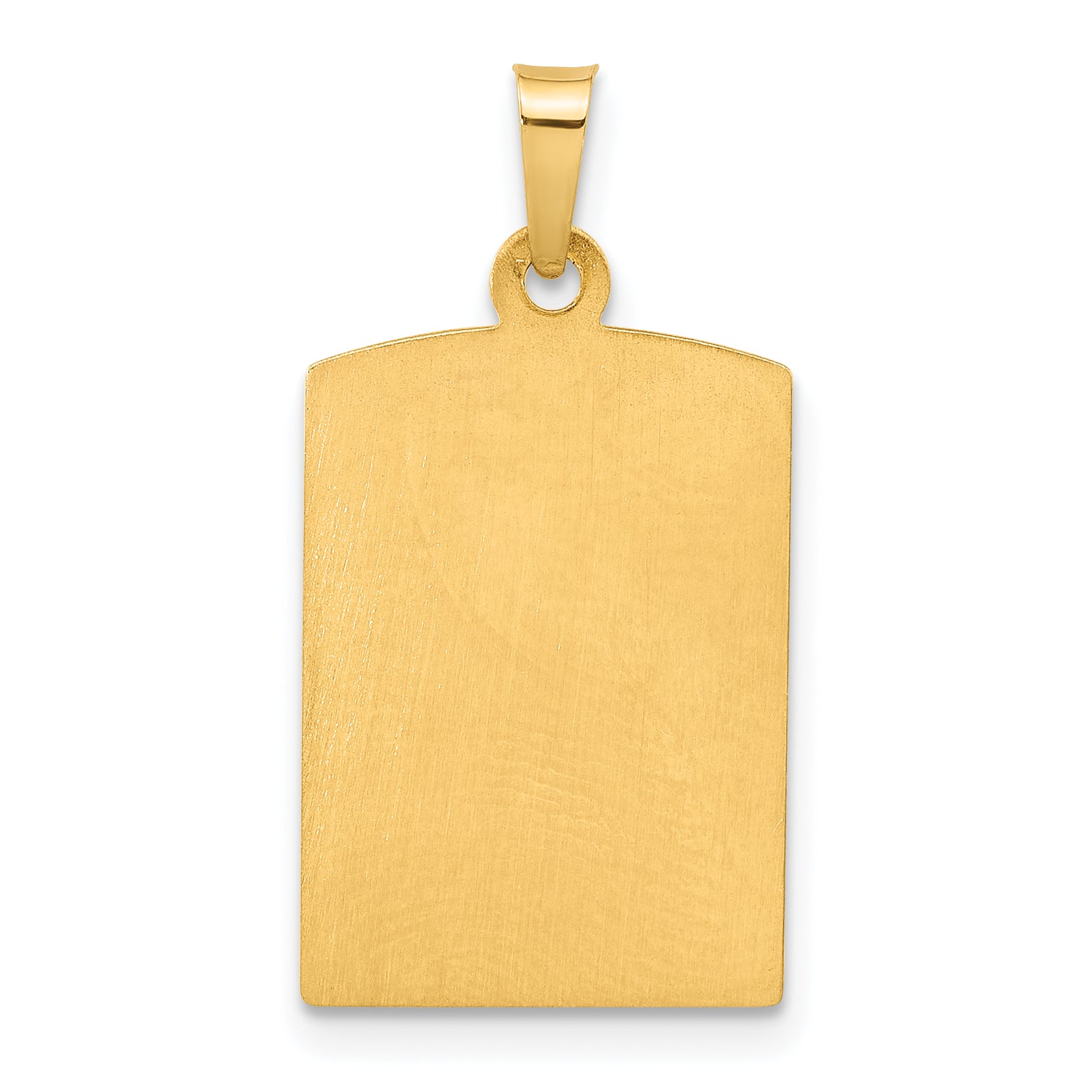 14K Rectangular Hollow St. Christopher Medal