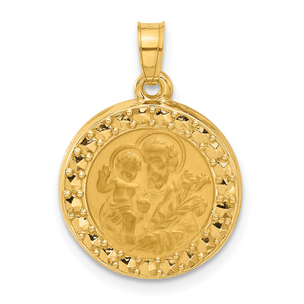 14K Hollow St. Joseph Medal