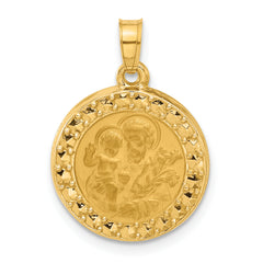 14K Hollow St. Joseph Medal