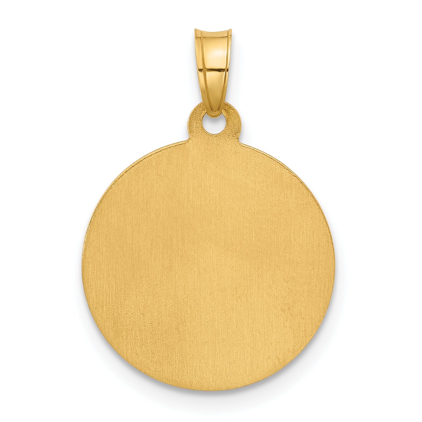 14K with White Rhodium Hollow St. Joseph Medal