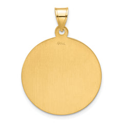 14k Polished and Satin Solid St Joseph Medal