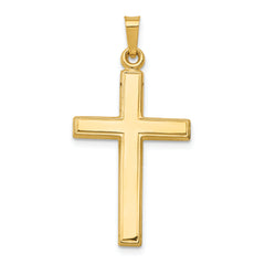 14k Hollow Cross Pendant