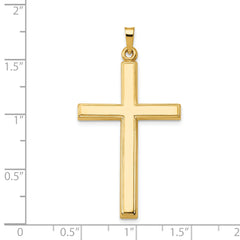 14K Hollow Cross Pendant