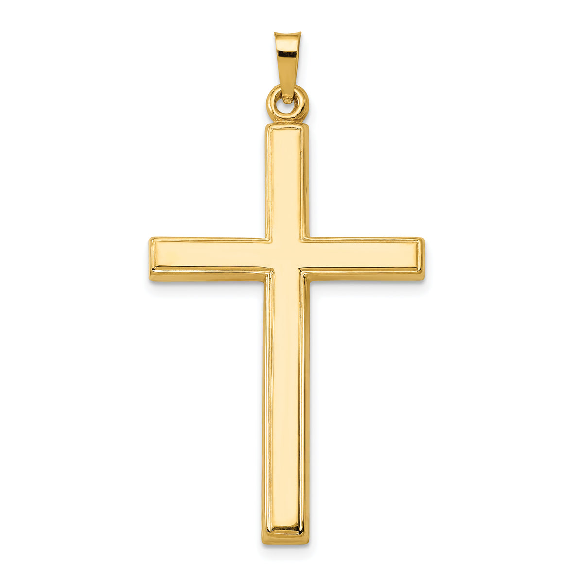 14k Hollow Cross Pendant