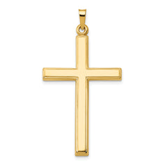 14k Hollow Cross Pendant