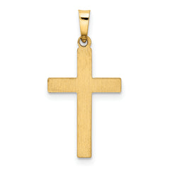 14K Hollow Cross Pendant