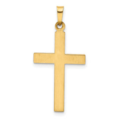 14K Hollow Cross Pendant