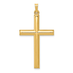 14k Hollow Cross Pendant