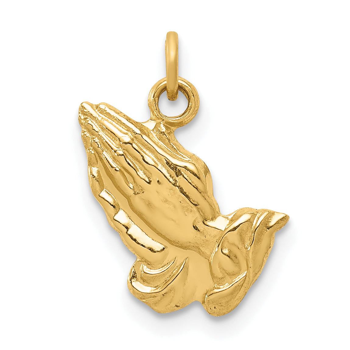 14k Praying Hands Charm