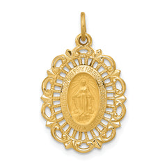 14k Miraculous Medal Charm