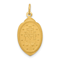 14K Miraculous Medal Charm