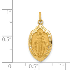 14K Miraculous Medal Charm