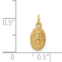 14K Miraculous Medal Charm