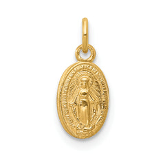 14k Miraculous Medal Charm