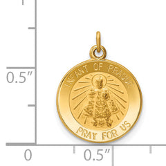 14K Infant of Prague Medal Charm