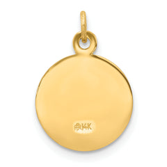 14K First Communion Medal Charm