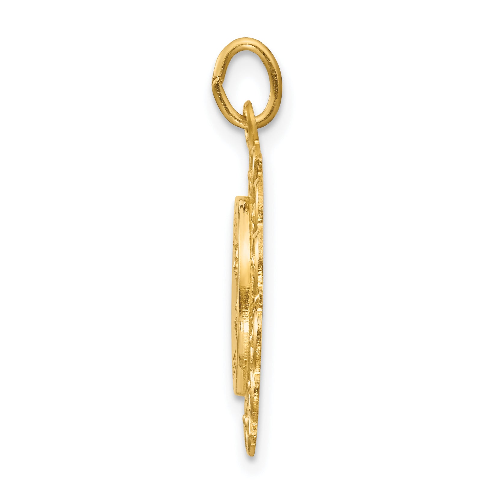 14K Saint Theresa Medal Charm