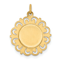 14K Saint Francis of Assisi Medal Pendant