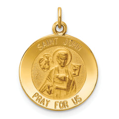 14k Saint John Medal Charm