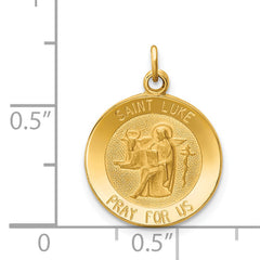 14K Saint Luke Medal Charm