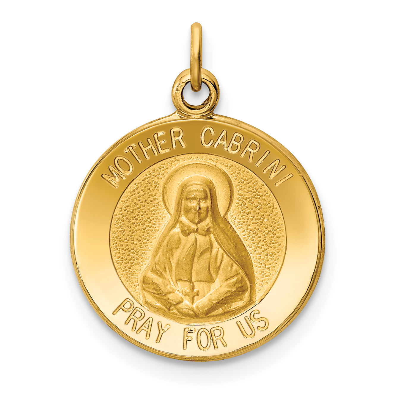 14k Mother Cabrini Medal Charm