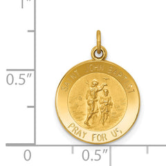 14K Saint John Baptist Medal Charm