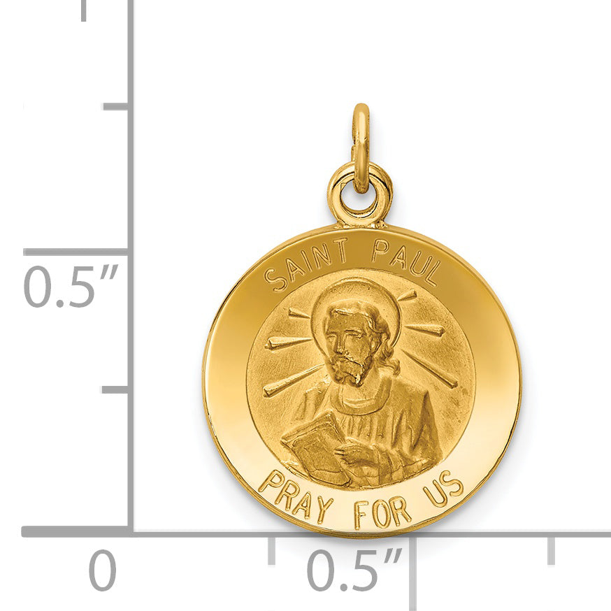 14K Saint Paul Medal Charm