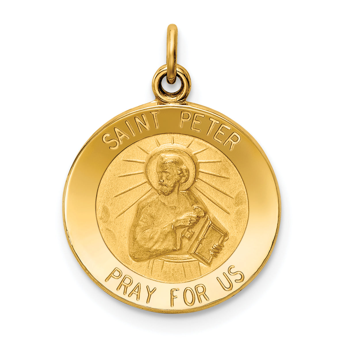 14k Saint Peter Medal Charm