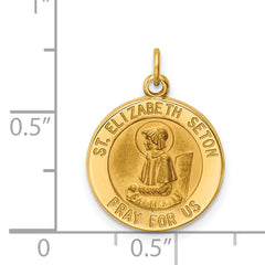 14K Saint Elizabeth Seton Medal Charm