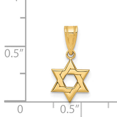 14K Star of David Pendant