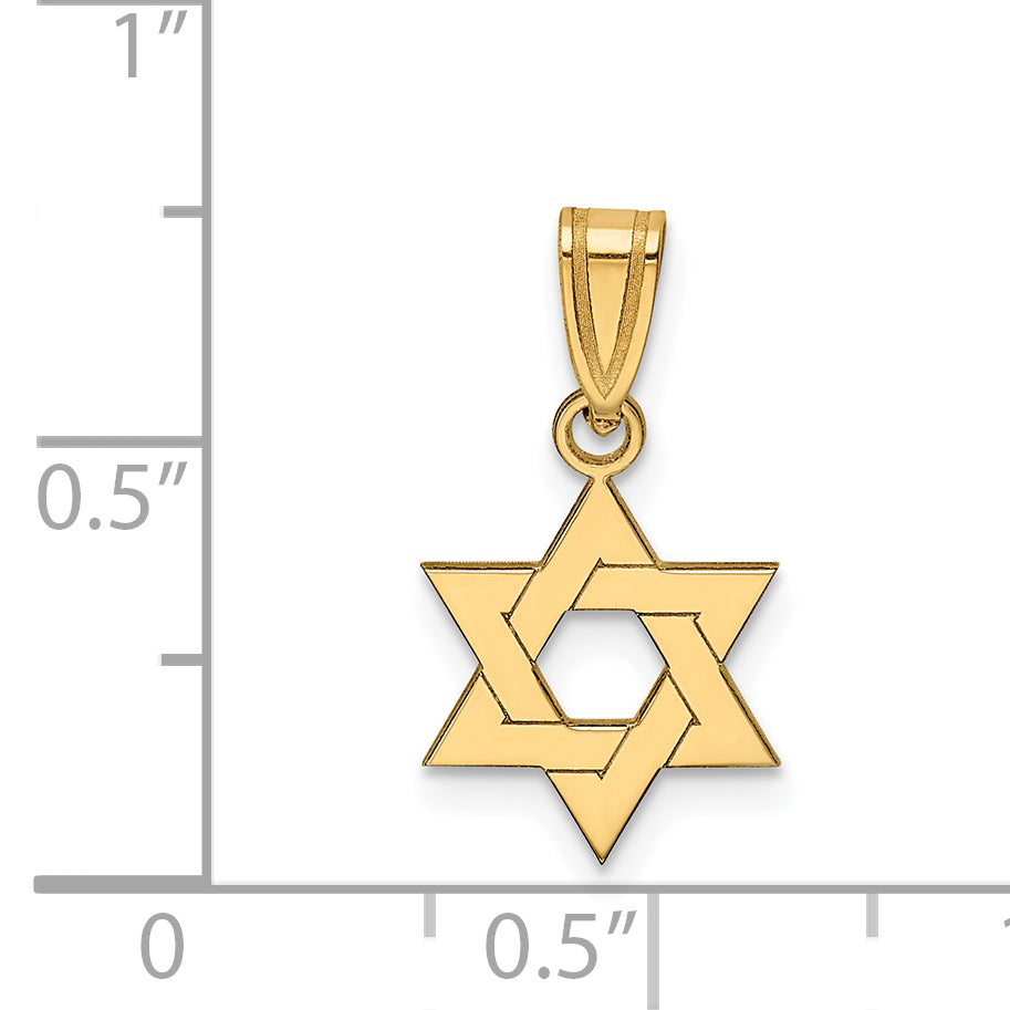 14K Star of David Pendant