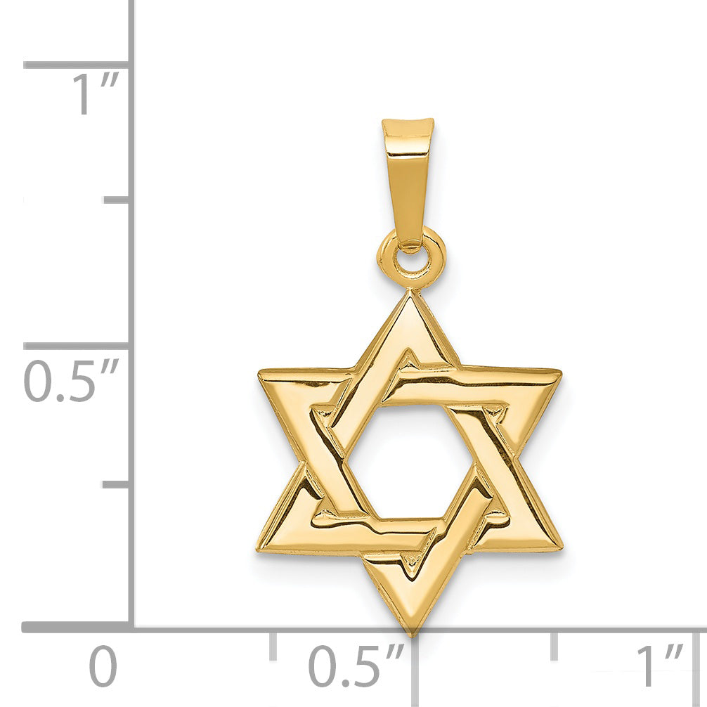 14K Star of David Pendant