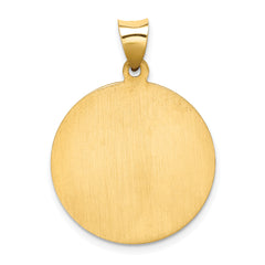 14K Saint Jude Medal Hollow Pendant