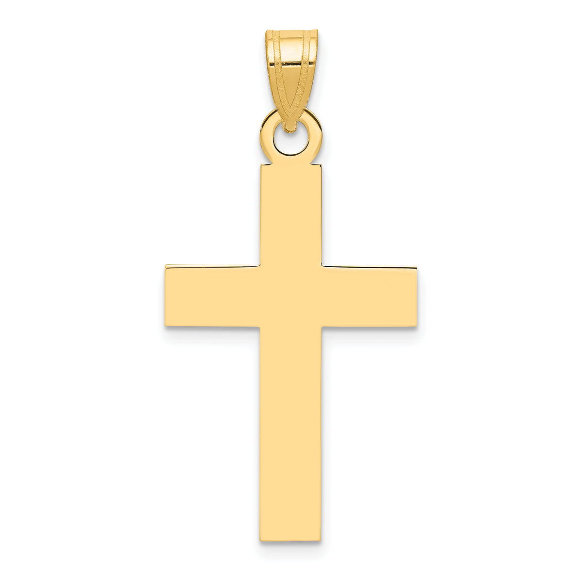 14k Polished Cross Charm