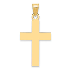 14k Polished Cross Charm