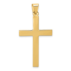 14K Polished Cross Pendant