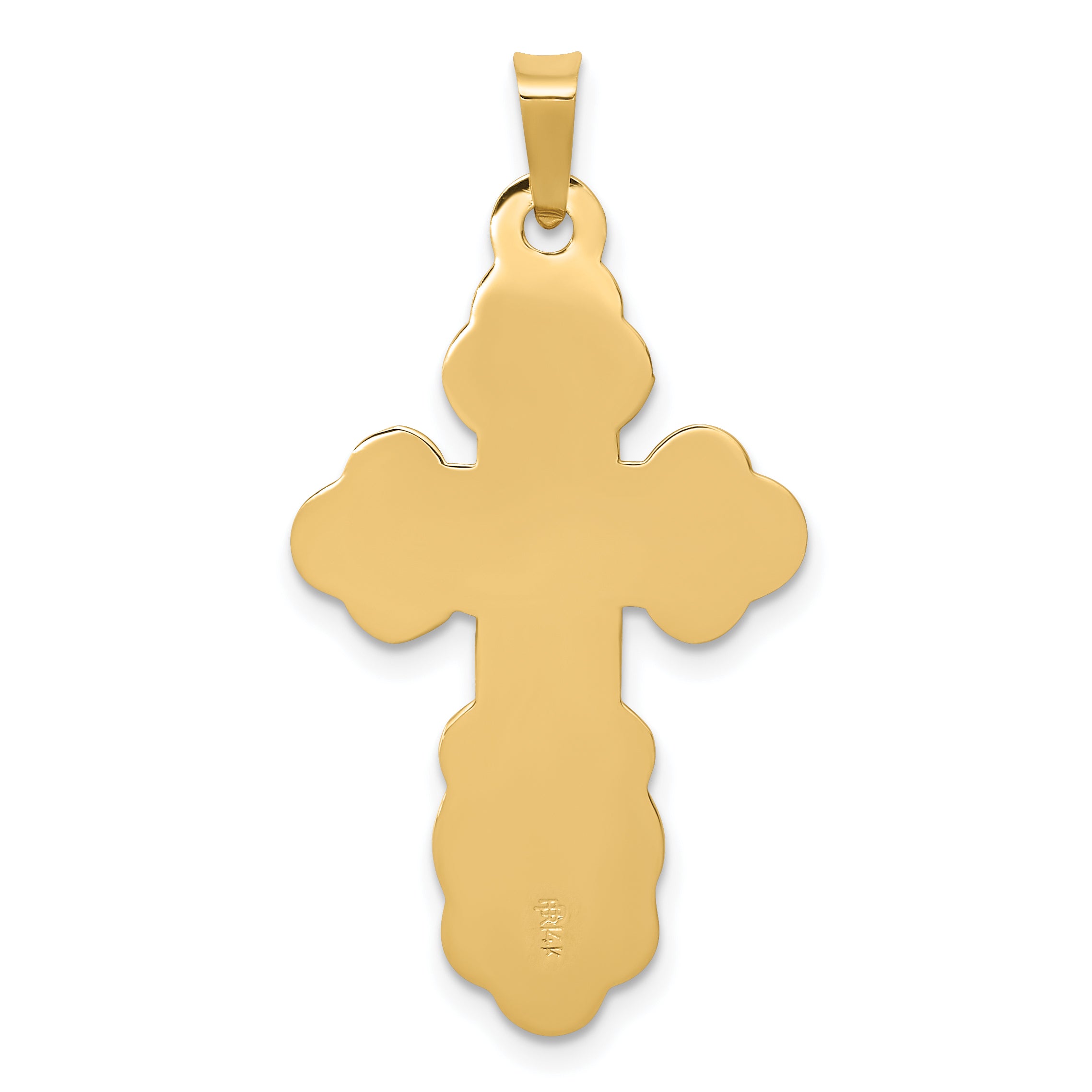 14K Eastern Orthodox Cross Pendant