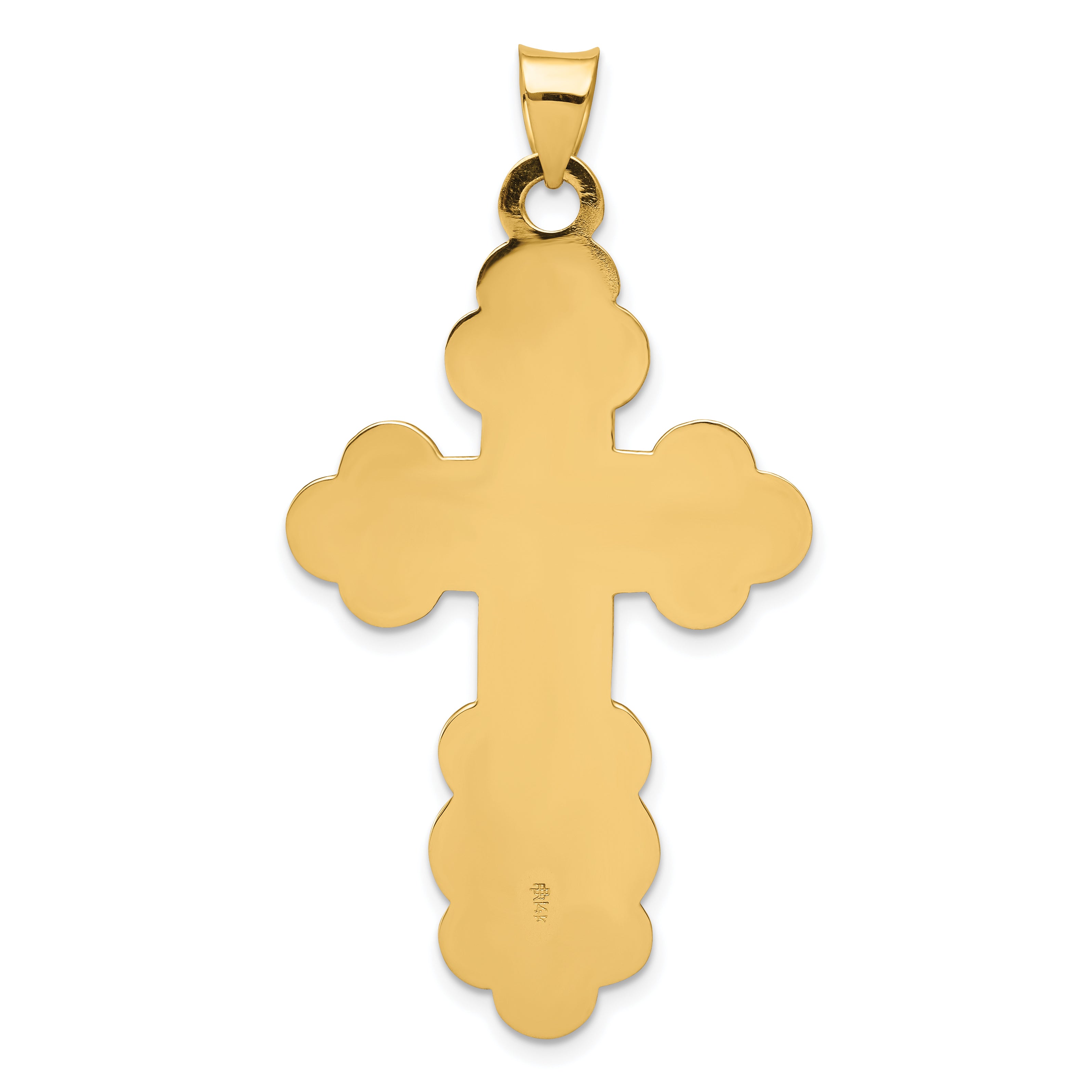 14K Eastern Orthodox Cross Pendant