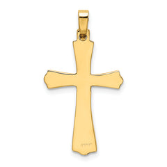 14K Polished Cross Charm