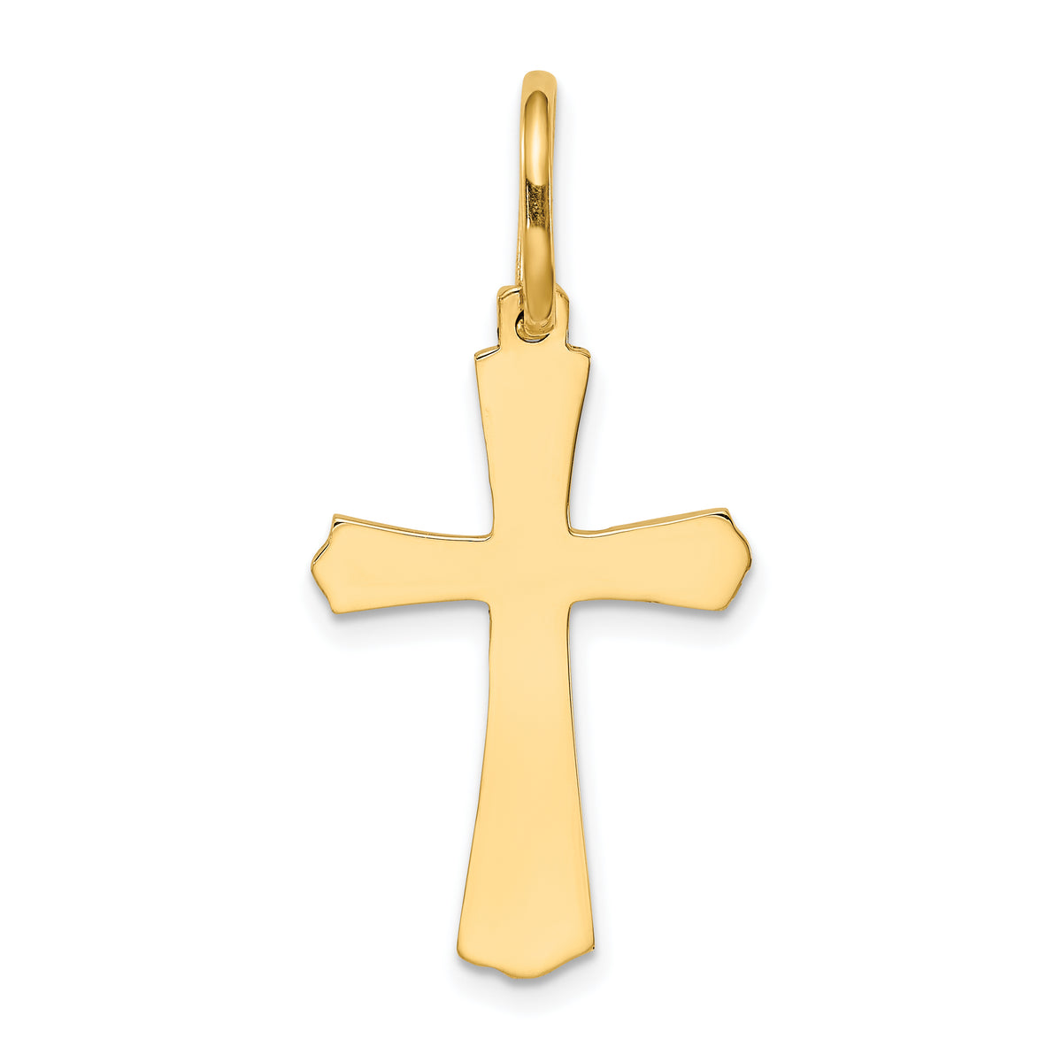 14k Polished Cross Charm