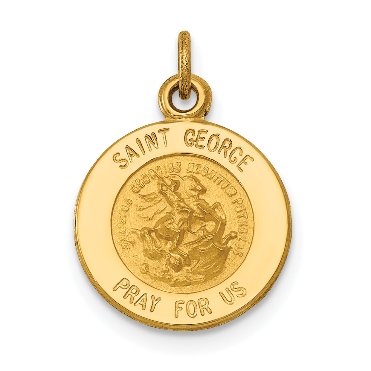 14k Saint George Medal Charm